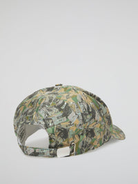 Multicolour Graffiti Design Camo Cap (Adjustable)