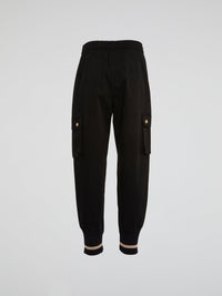 Black Side Pocket Drawstring Trousers