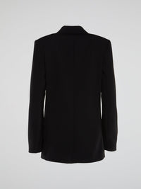 Black Double-Breasted Blazer