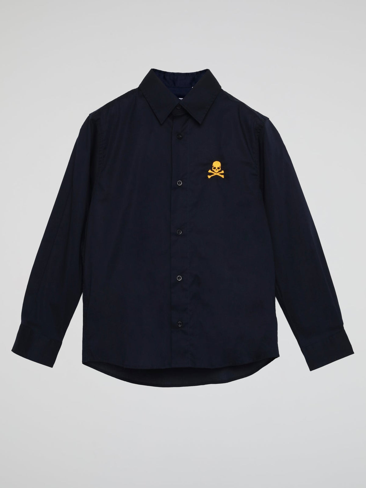 Navy Skull Print Shirt (Kids)