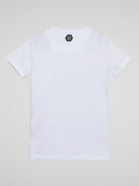 Black Round Studded Logo T-Shirt (Kids)