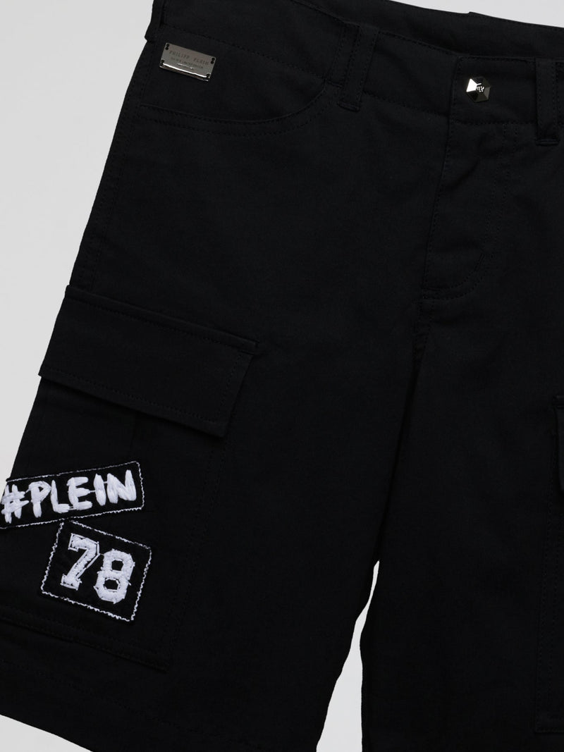 Black Cargo Shorts (Kids)