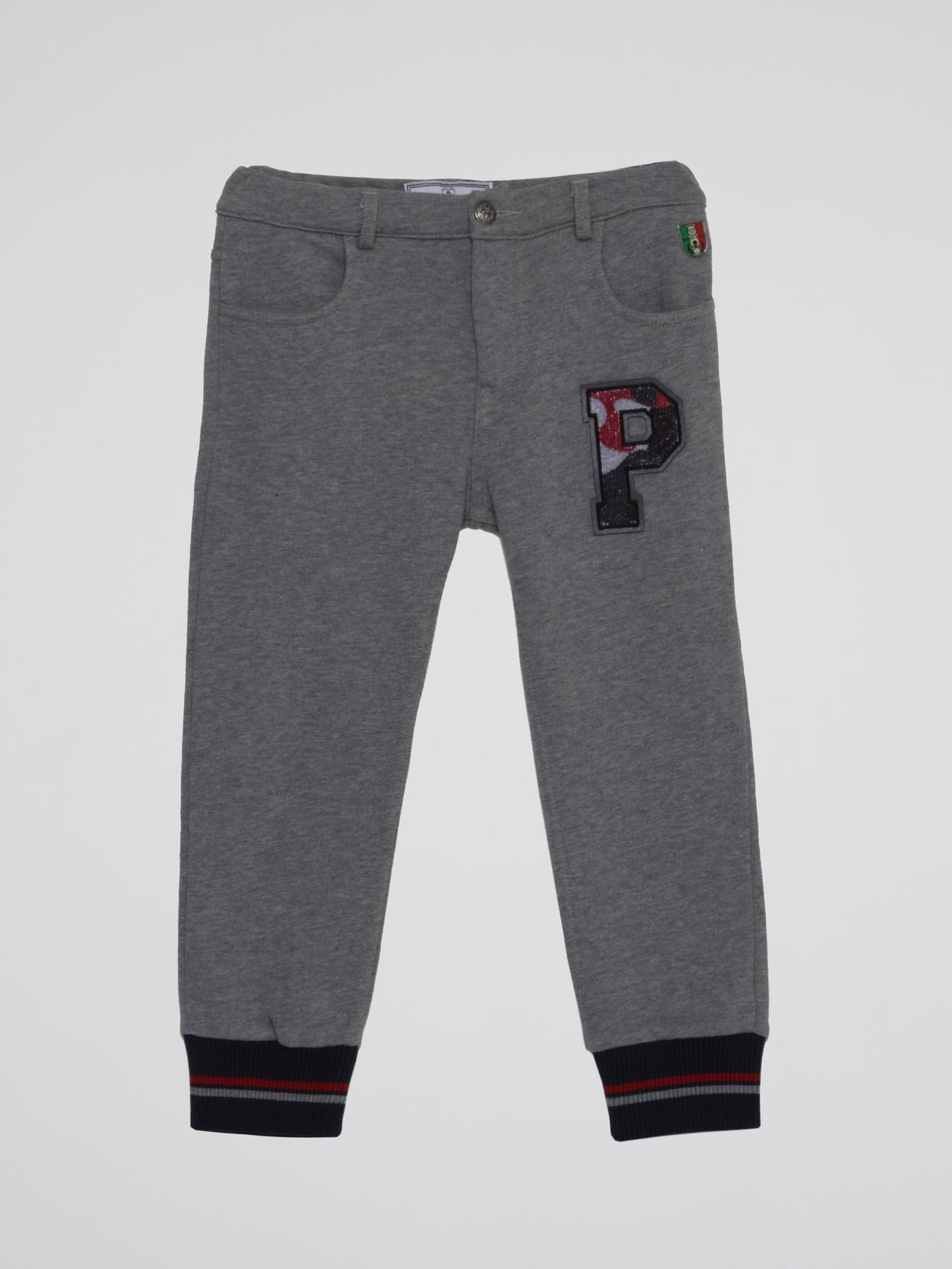 Grey Appliqu��d Jogging Trousers (Kids)