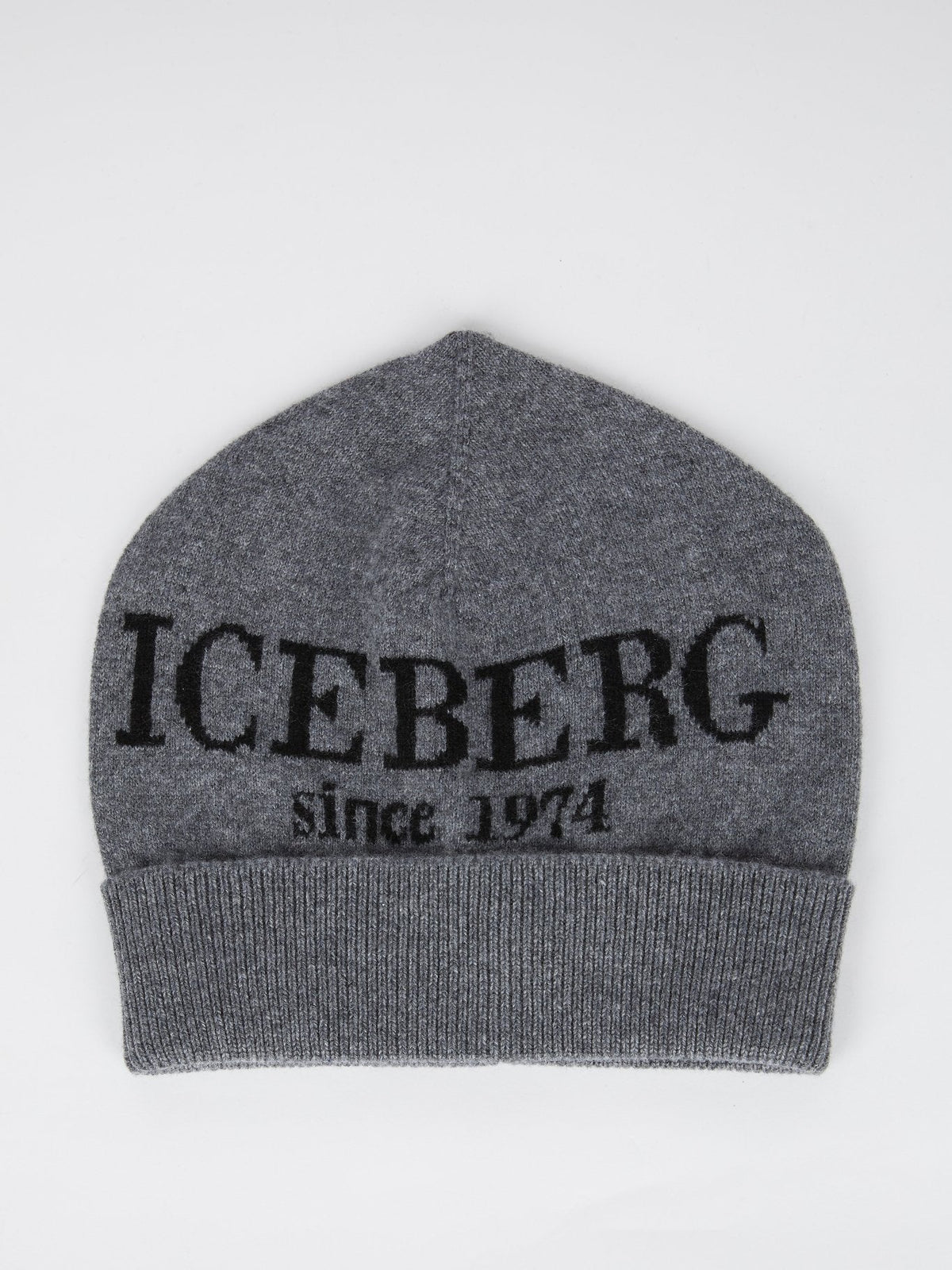 Grey Logo Cashmere Beanie