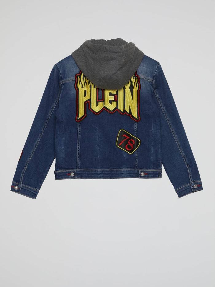 Patchwork Denim Jacket (Kids)