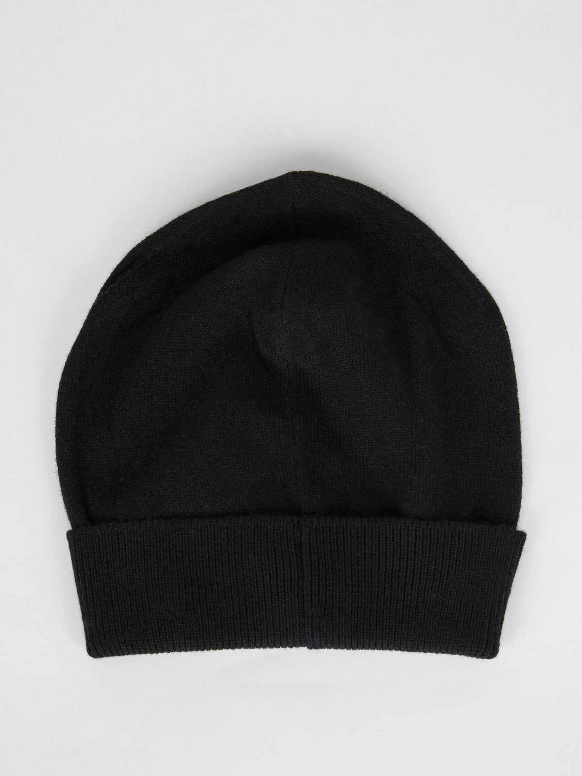 Black Logo Cashmere Beanie