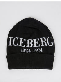 Black Logo Cashmere Beanie