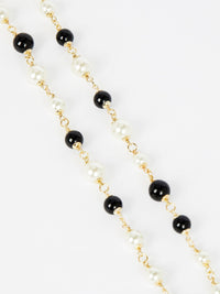 Black Pearl Chain Necklace