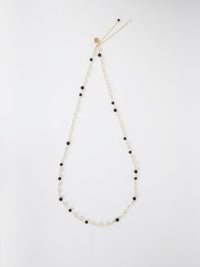 Black Pearl Chain Necklace