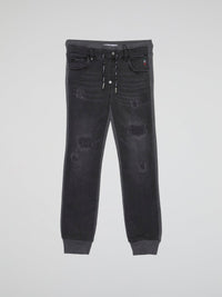 Grey Distressed Baggy Trousers (Kids)