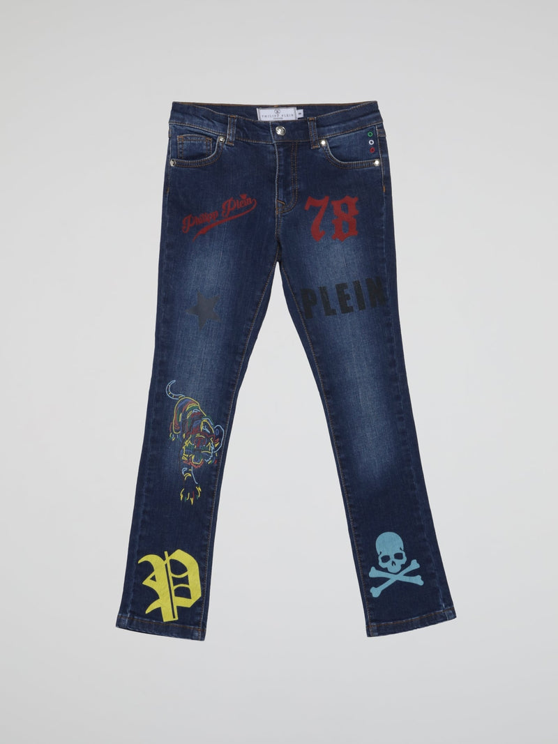 Gothic Plein Blue Faded Denim (Kids)