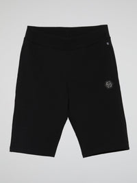 Black Rear Skull Jogging Shorts (Kids)