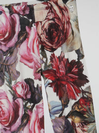 Floral Print Stretch Leggings (Kids)