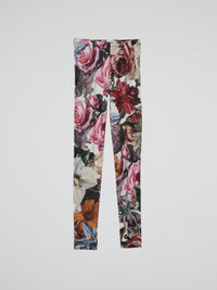 Floral Print Stretch Leggings (Kids)