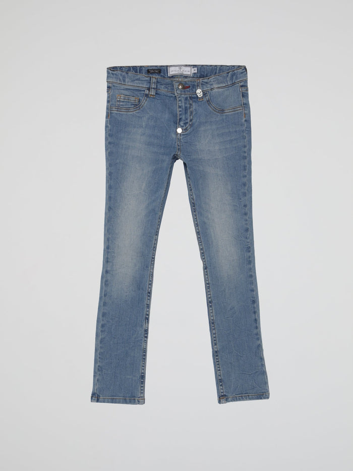 Blue Faded Denim Jeans (Kids)