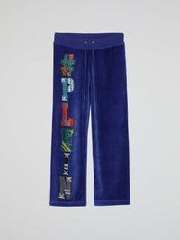 Blue Velvet Sweatpants (Kids)