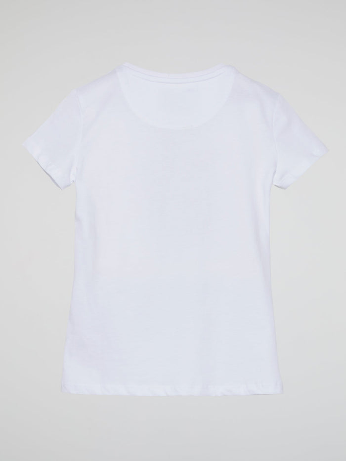 PP Monogram White Crewneck T-Shirt (Kids)