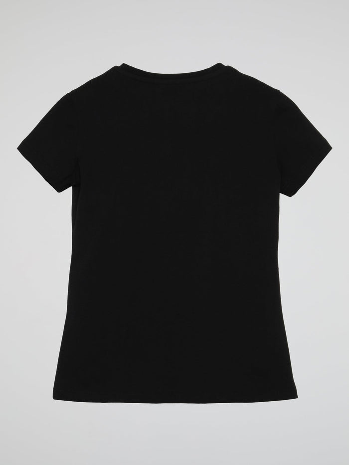 PLN Girl Black Crewneck T-Shirt (Kids)