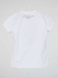 White Bling Round Neck T-Shirt (Kids)