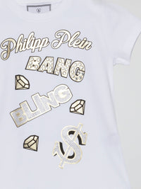 White Bang Bling Crewneck T-Shirt (Kids)