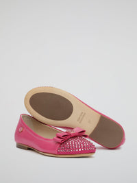 Pink Crystal Skull Flats (Kids)