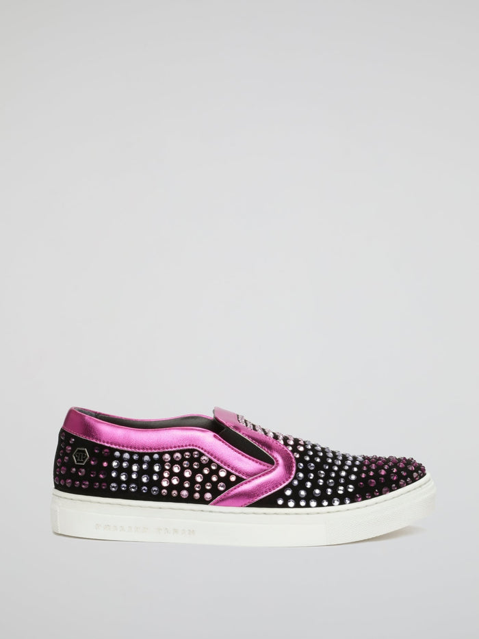 Neon Panel Slip On Sneakers (Kids)