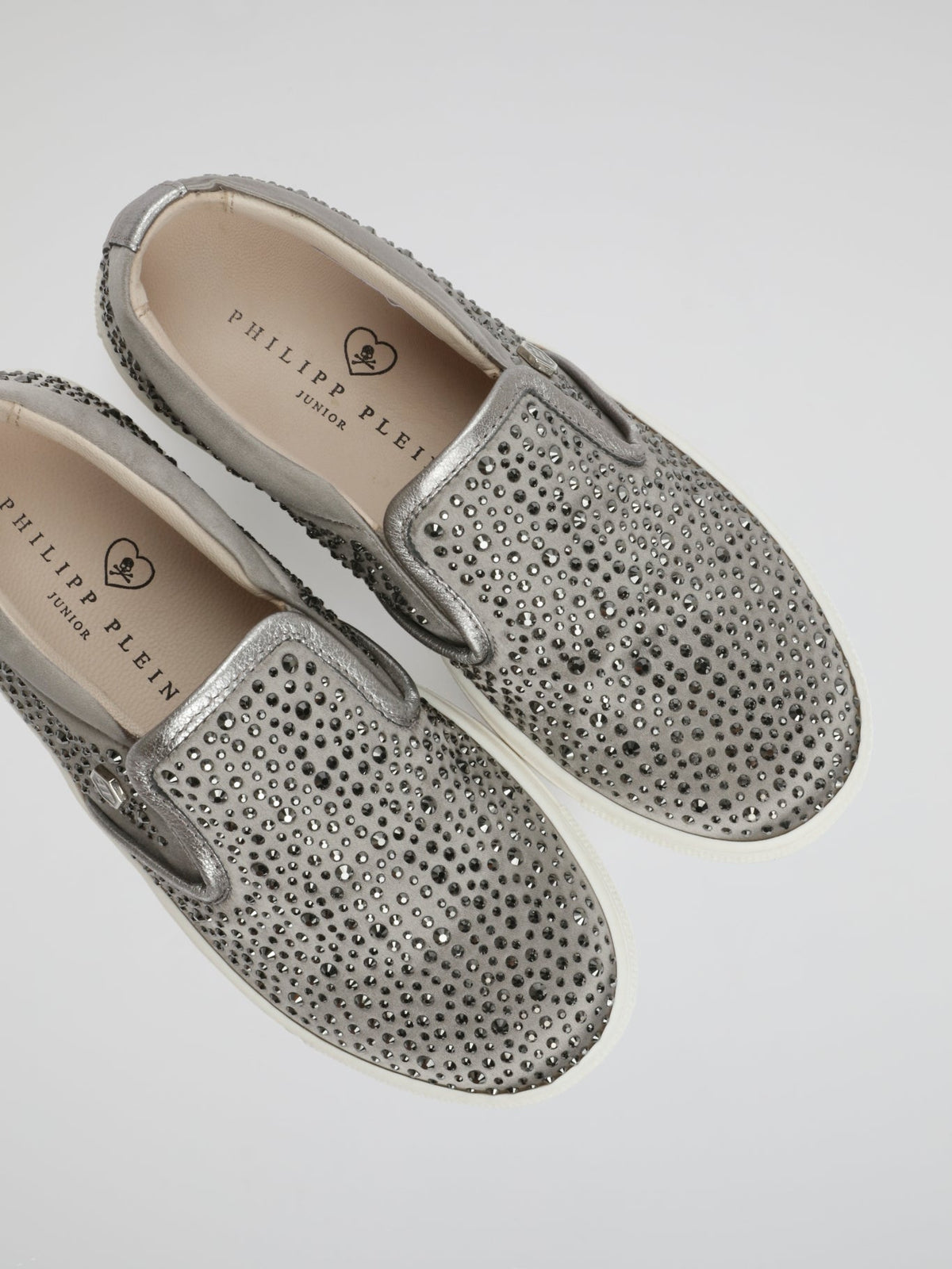 Metallic Studded Slip-On Sneakers (Kids)