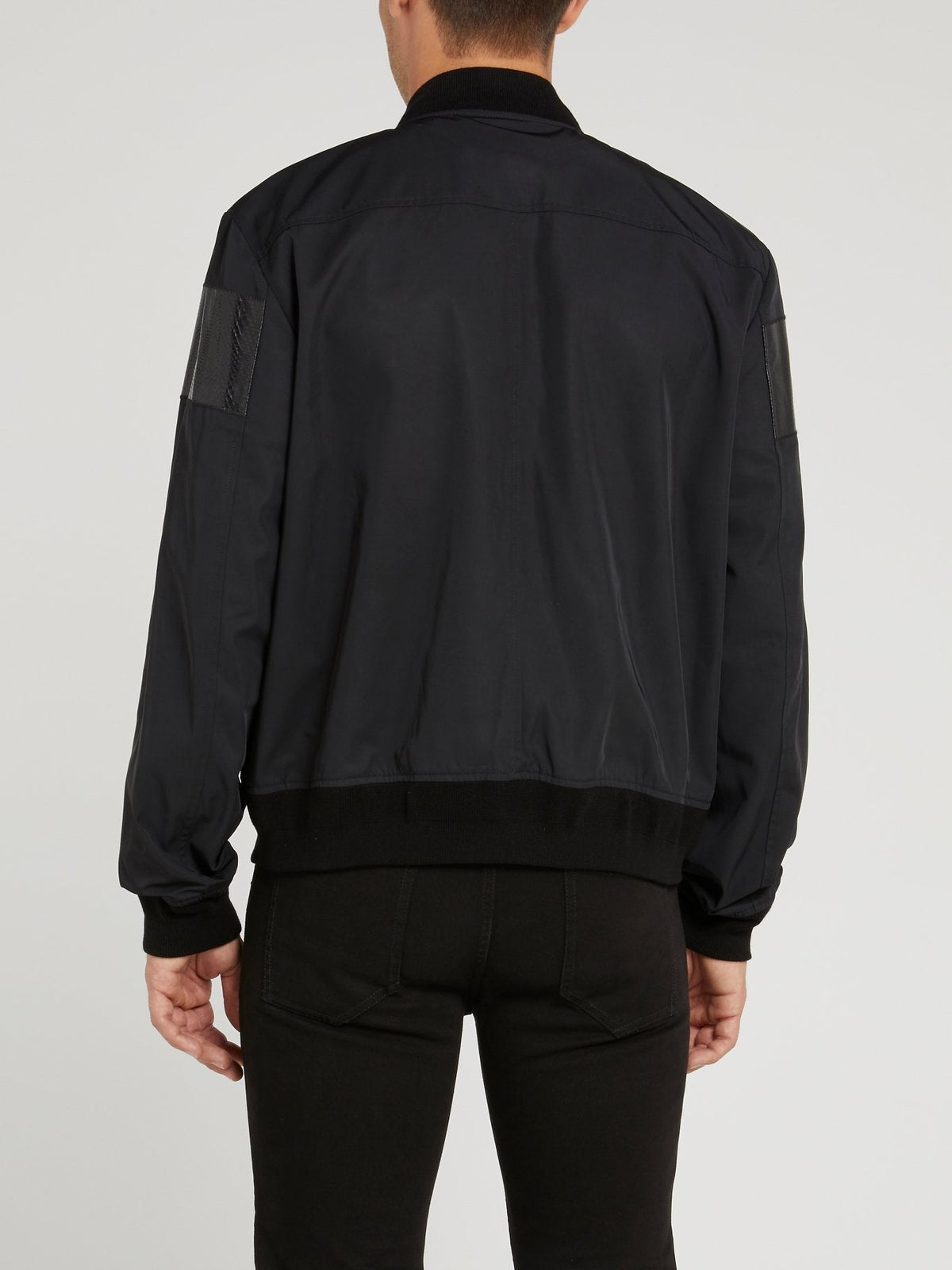 Black Snake Panel Jacket