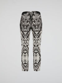 Zipper Detailed Lace Up Trousers