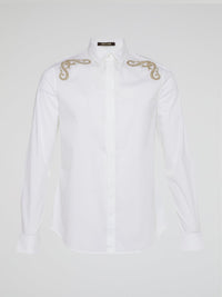 White Embroidered Shirt