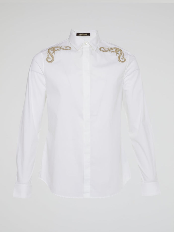 White Embroidered Shirt