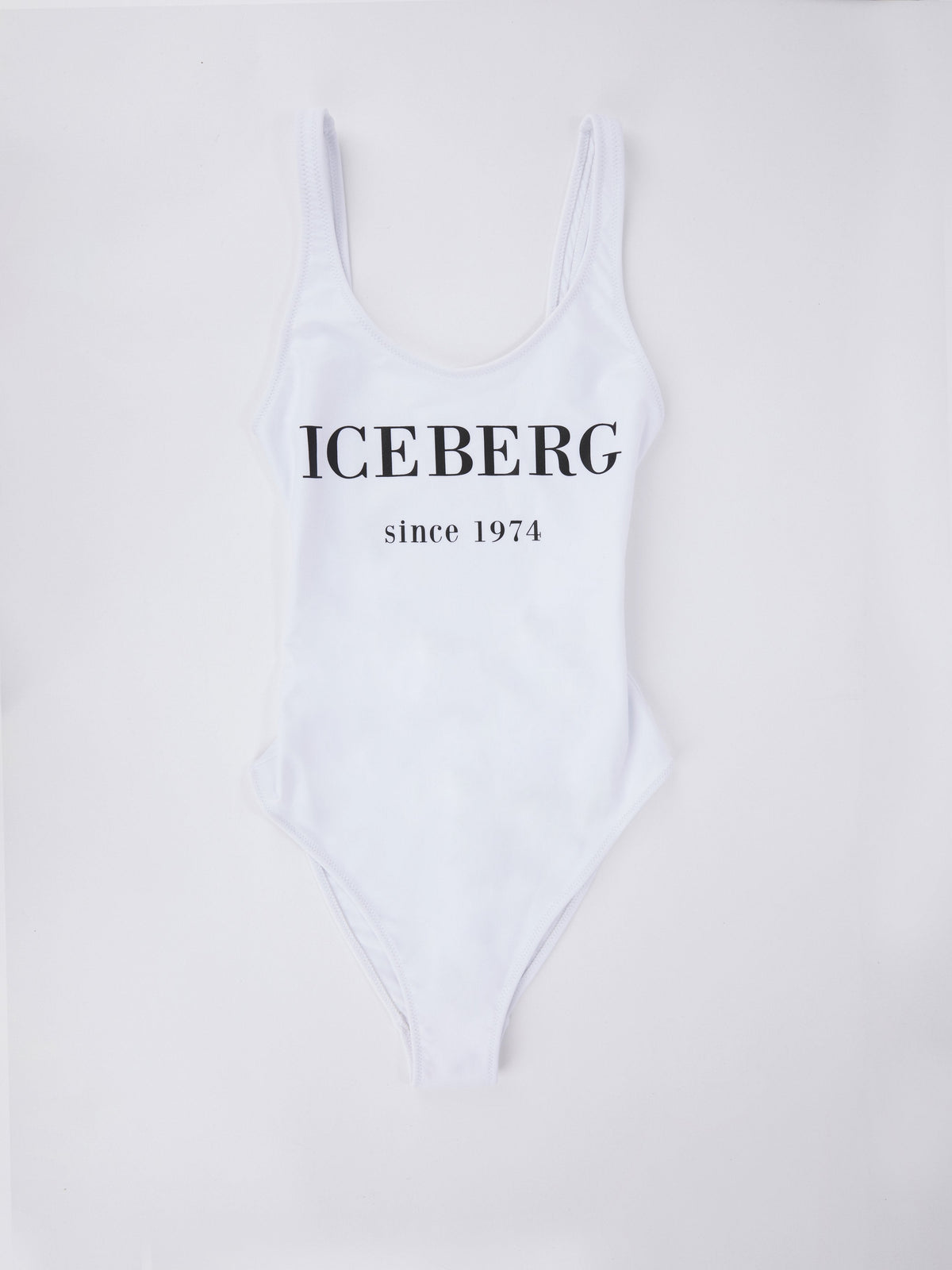 White One-Piece Logo Swimsuit